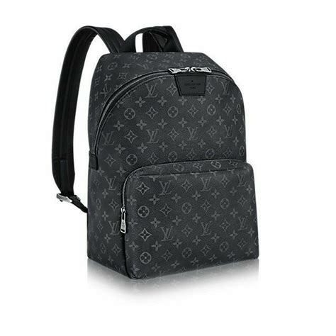 mochila lv negra hombre|mochilas de piel de lujo.